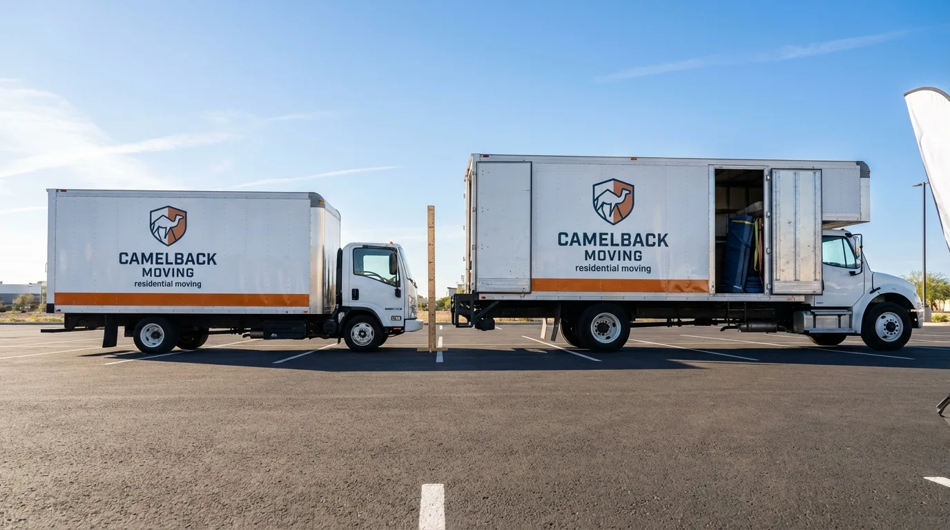 Moving truck size capacity guide in Iowa City